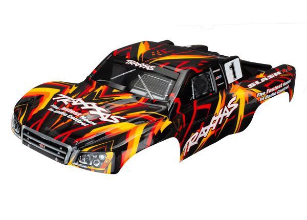 Traxxas Body, SlashÔøΩ 4X4, orange (painted, decals applied)