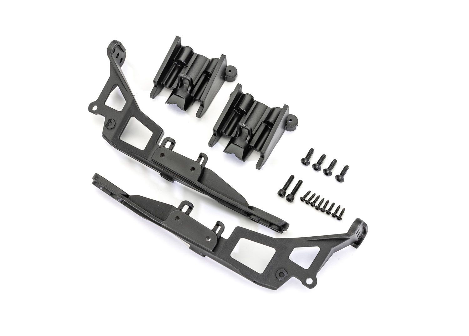 Traxxas Body mounts (front &amp; rear) (left &amp; right)/ 2.6x10mm BCS (4)/ 1.6x8mm BCS (self-tapping) (8)/ 2.5x12mm CS (2) (fits #9129 body)