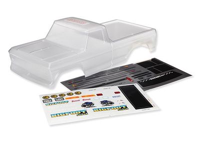 Traxxas Body, BigfootÔøΩ #1 (clear, requires painting)/ window masks/ decal sheet