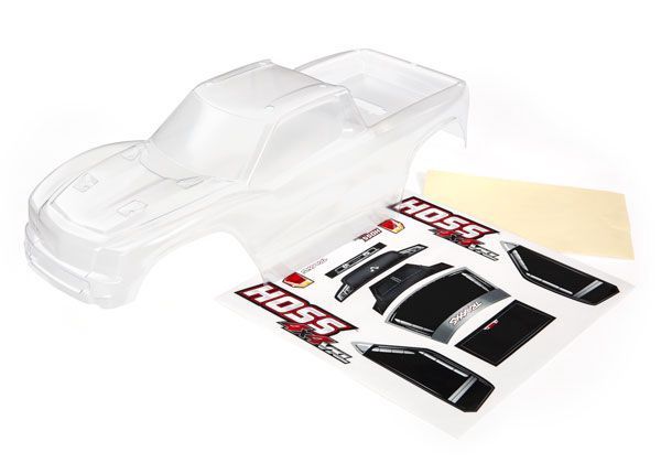 Traxxas Body, HossÔøΩ 4X4 VXL (clear, requires painting)/ window, grille, lights decal sheet
