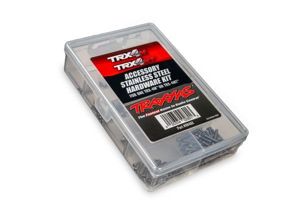 Traxxas Hardware kit, stainless steel, complete (contains all stainless steel hardware used on 1/18-scale TRX-4MÔøΩ, TRX-4MTÔøΩ Monster Truck &amp; TRX-4MÔøΩ High Trail EditionÔøΩ) (includes body hardware