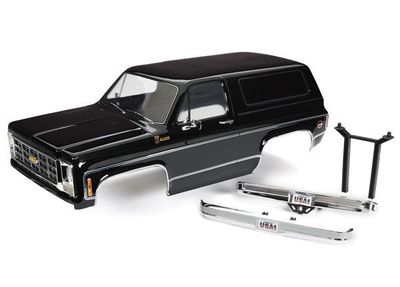 Traxxas Body, Chevrolet Blazer (1979), complete (black) (includes grille, side mirrors, door handles, windshield wipers, front &amp; rear bumpers, decals)