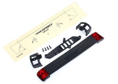 Traxxas Tailgate panel/ tailgate retainers (2)/ tailgate mount/ tail light lens (2) (left &amp; right)/ 2.5x8 BCS (4) (fits #8111 or #8112 body)