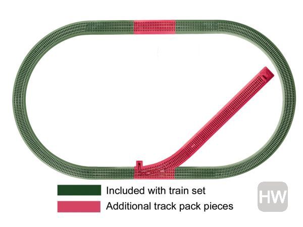LNL612044, Lionel - O Fastrack Siding Track Pack