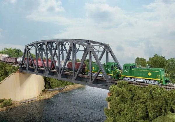 933-3870, Walthers - Single Track Arched Pratt Truss Bridge - N Scale