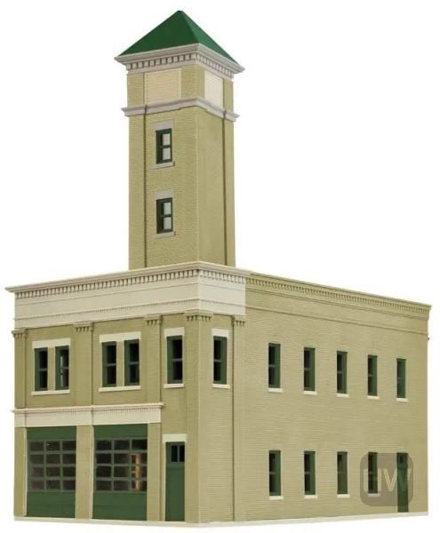 WAL9334022, Walthers - Two Bay Fire Station