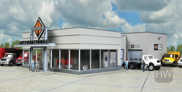 WAL9334025, Walthers - International Truck Dealership