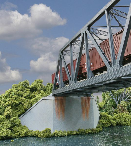 WAL9334553, Walthers - Double-Track Rail Bridge Concrete Abutment 2pk