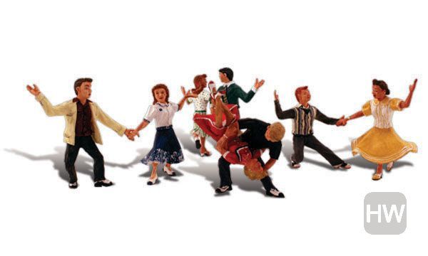 WOOA1950, Woodland Scenics - Swingin Sensation Dancing Figures