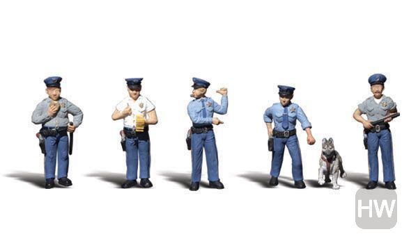 WOOA2122, Woodland Scenics - Policemen N Scale