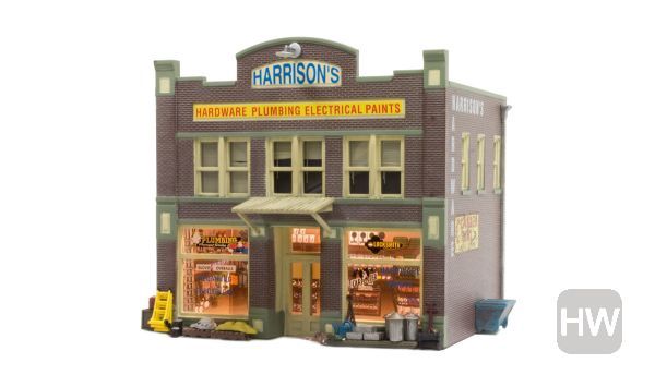 WOOBR4921, Woodland Scenics - Harrisons Hardware Building BnR N