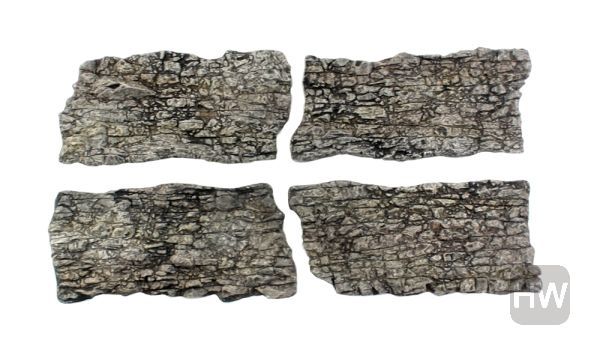 WOOC1138, Woodland Scenics - Ready Rocks Rock Face 4pc