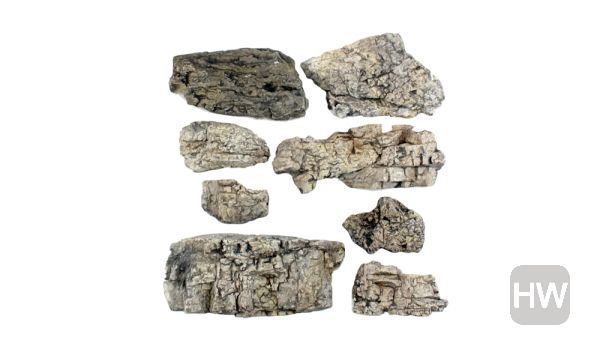 WOOC1137, Woodland Scenics - Ready Rocks Faceted 8pc