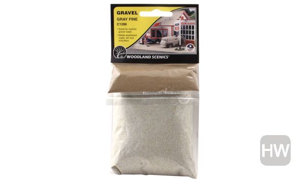 WOOC1286, Woodland Scenics - Gravel Fine Gray