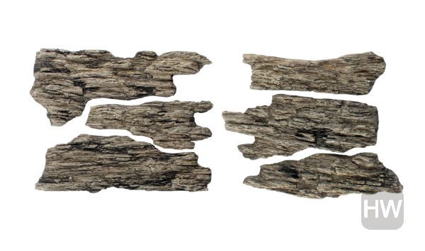 WOOC1136, Woodland Scenics - Ready Rocks Shelf 6pc