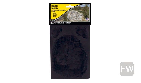 WOOC1235, Woodland Scenics - Rock Mold Laced Face Rock