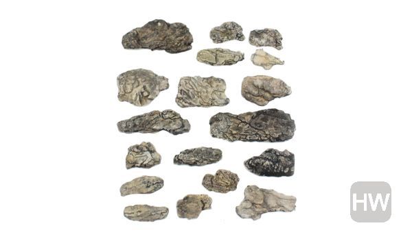 WOOC1140, Woodland Scenics - Ready Rocks Surface 18pc
