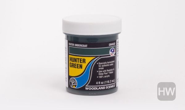 WOOCW4532, Woodland Scenics - Water Undercoat Hunter Green