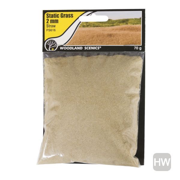 WOOFS616, Woodland Scenics - Static Grass Straw 2mm