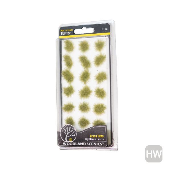 WOOFS770, Woodland Scenics - Light Green Grass Tufts