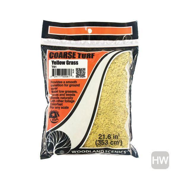 WOOT61, Woodland Scenics - Coarse Turf Yellow Grass