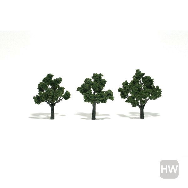 WOOTR1507, Woodland Scenics - Medium Green Realistic Trees 3-4in