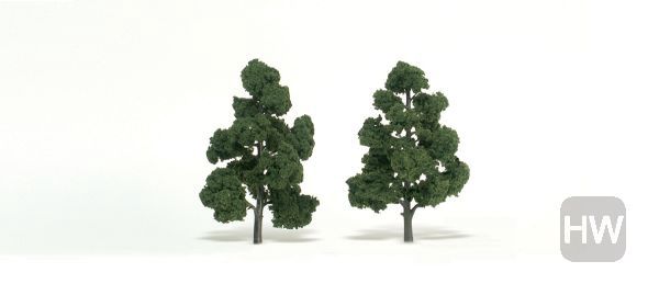 WOOTR1518, Woodland Scenics - Medium Green Realistic Trees 7-8in