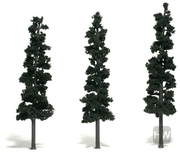 WOOTR1563, Woodland Scenics - Conifer Green Realistic Trees 7-8in