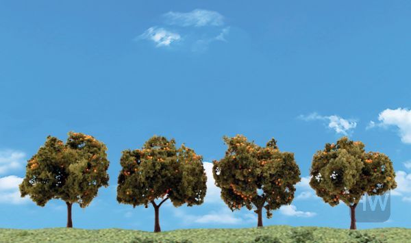 WOOTR3592, Woodland Scenics - Orange Trees 2-3in
