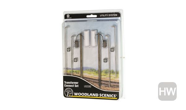 WOOUS2282, Woodland Scenics - Utility Poles Transformer Connect Set O