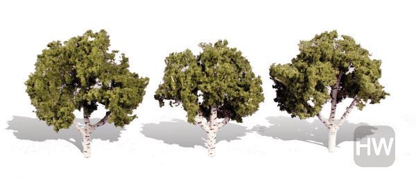 WOOTR3534, Woodland Scenics - Classic Trees Waters Edge 3-4in