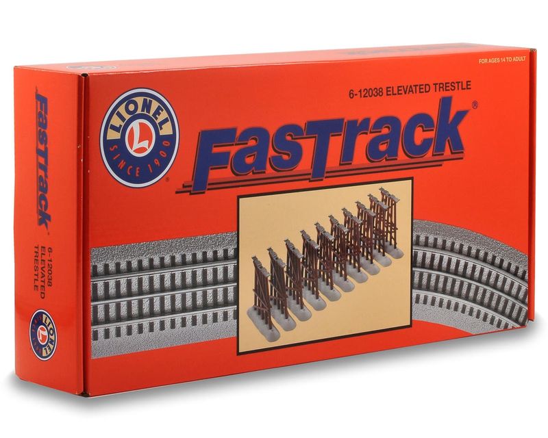 LNL612038, Lionel O FasTrack Elevated Trestle Set (10)