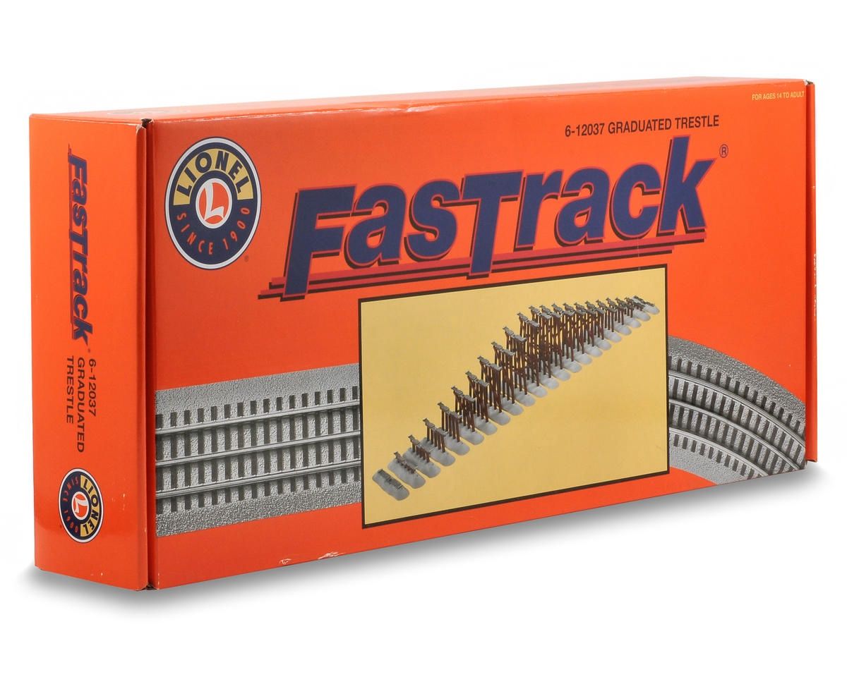 LNL612037, Lionel O FasTrack Graduated Trestle Set (22)