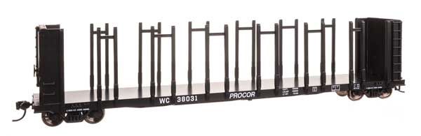 910-50820, WalthersMainline - 63&#39; Pulpwood Flatcar - Ready to Run - HO scale