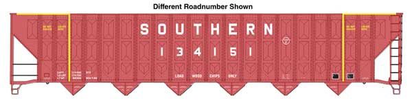 910-56369, WalthersMainline - 73' Greenville 7,000 Cubic Foot Wood Chip Hopper - Ready to Run - HO scale