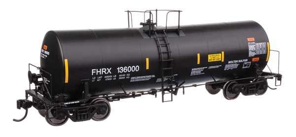 920-100054, WalthersProto - 40&#39; Trinity 14,000-Gallon Molten Sulfur Tank Car - Ready to Run - HO scale
