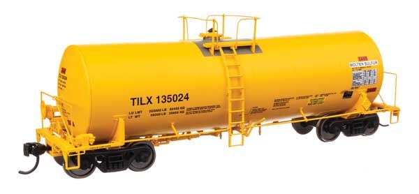 920-100074, WalthersProto - 40&#39; Trinity 14,000-Gallon Molten Sulfur Tank Car - Ready to Run - HO scale