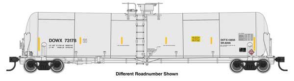 920-100767, WalthersProto - 55&#39; Trinity Modified 30,145-Gallon Tank Car - Ready to Run - HO scale