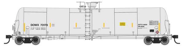 920-100766, WalthersProto - 55&#39; Trinity Modified 30,145-Gallon Tank Car - Ready to Run - HO scale