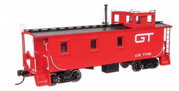 920-103263, WalthersProto - 30' GTW Style Wood Caboose with Offset Coupola - Ready To Run - HO scale
