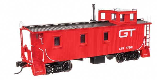 920-103264, WalthersProto - 30' GTW Style Wood Caboose with Offset Coupola - Ready To Run - HO scale