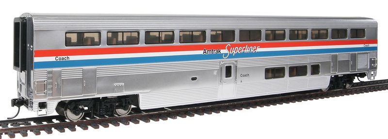 920-12011, WalthersProto - 85&#39; Pullman-Standard Superliner I Coach - Lighted - Ready to Run - HO scale