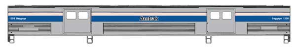 920-13079, WalthersProto - 73&#39; Budd Baggage Car - Ready to Run - HO scale