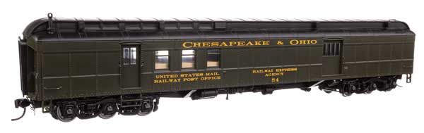 920-17413, WalthersProto - 70&#39; Heavyweight RPO-Baggage Car w/Clerestory Roof - Ready to Run - HO scale