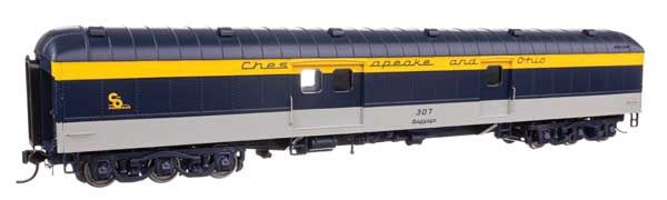 920-17504, WalthersProto - 70' Heavyweight Baggage Car w/Arched Roof - Ready to Run - HO scale