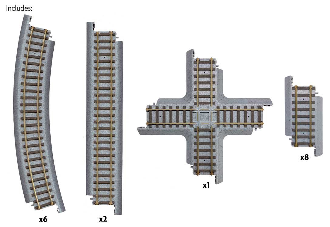 931-1362, WalthersTrainline - Power-Loc Track(TM) - HO scale