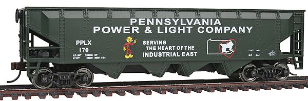 931-1659, WalthersTrainline - Offset Quad Hopper - Ready To Run - HO scale