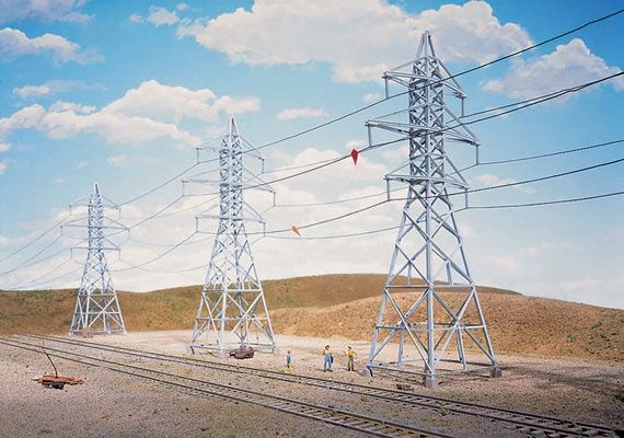 933-3121, Walthers Cornerstone - High-Voltage Transmission Tower - HO scale