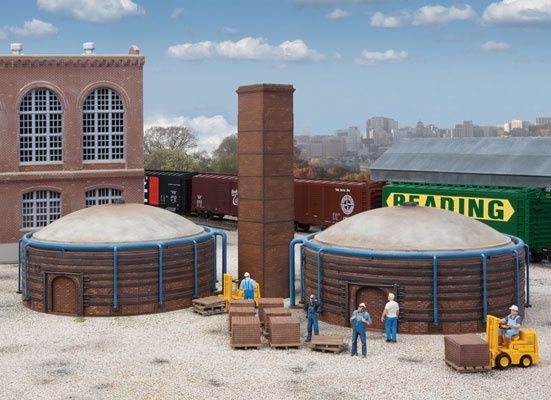 933-4100, Walthers Cornerstone - Brick Kilns 2-Pack - HO scale