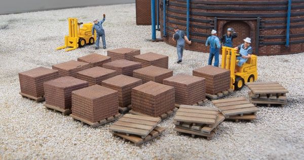 933-4103, Walthers Cornerstone - Brick Stacks - HO scale